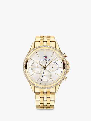 Tommy Hilfiger Women's Chronograph Crystal Bracelet Strap Watch