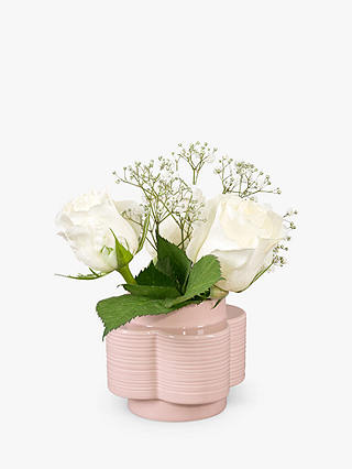Orla Kiely Ceramic Petal Single Stem Vase, Small, H7.5cm