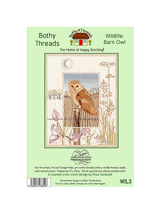 Derwent Wildlife Barn Owl Cross Stitch Kit