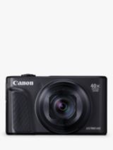 Canon PowerShot SX740 HS Digital Camera, 4K Ultra HD, 20.3MP, 40x Optical Zoom, Wi-Fi, Bluetooth,  3" Tiltable Screen