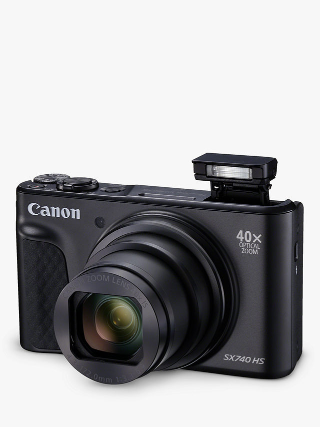 Canon PowerShot SX740 HS Digital Camera, 4K Ultra HD, 20.3MP, 40x Optical  Zoom, Wi-Fi, Bluetooth, 3