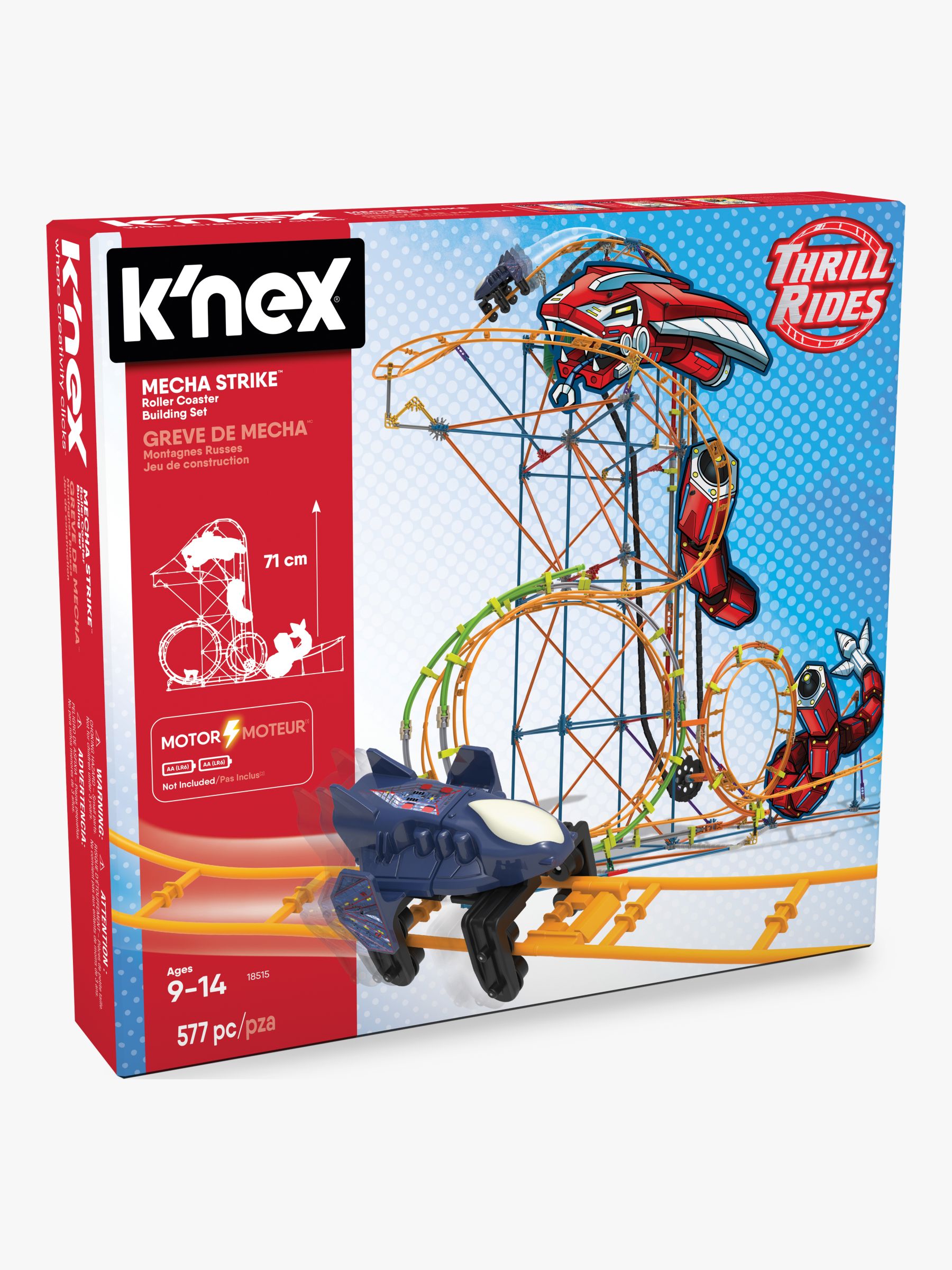 K Nex Thrill Rides Mecha Strike Roller