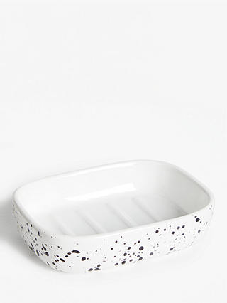 John Lewis & Partners Monochrome Spots Soap Dish