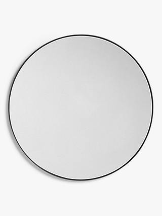 John Lewis Metal Frame Small Round Mirror, 50cm