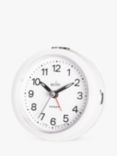 Acctim Elana Non-Ticking Sweep Analogue Alarm Clock, White