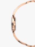 Sekonda 2533G.76 Women's Crystal Locket Pendant Bangle and Bracelet Strap Watch Gift Set, Rose Gold
