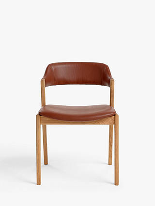 John Lewis Santino Dining Chair, Tan/Oak