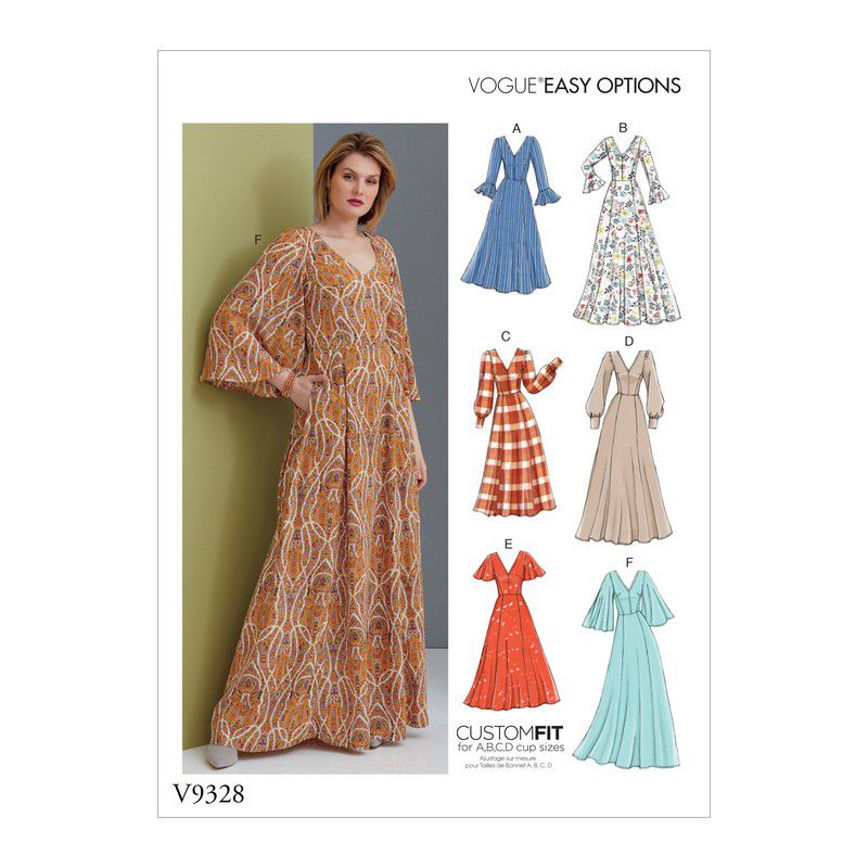 Vogue Vogue Women's Maxi Dress Sewing Pattern, 9328
