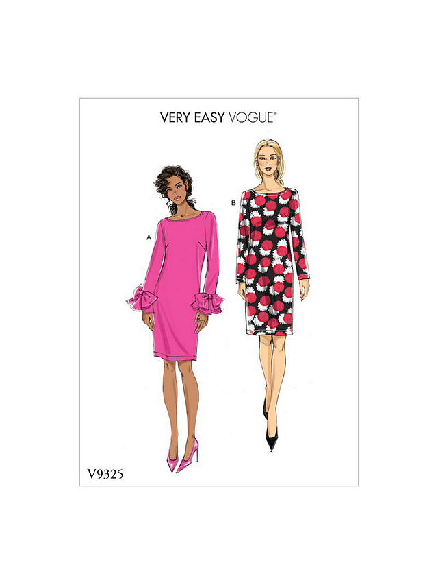 Vogue Women's Very Easy Dress Sewing Pattern, 9325, A5