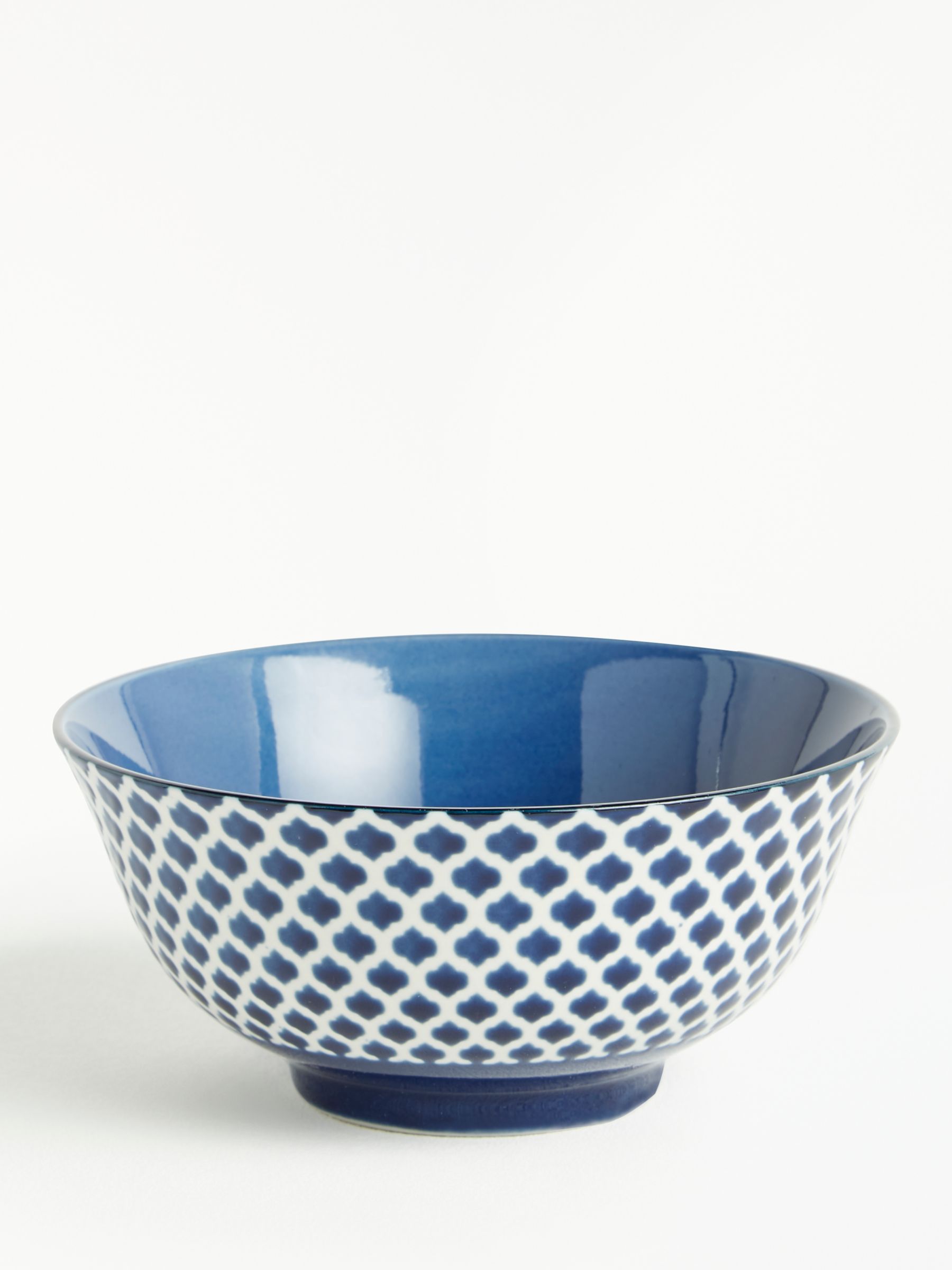 John Lewis & Partners Fusion Embossed Bowl, 15cm, Lapis at ...