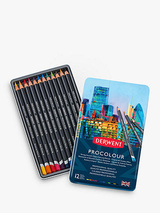 Derwent Procolour Pencil Tin, Set of 12