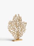 John Lewis & Partners Medium Coral Sculpture, H53cm, Gold