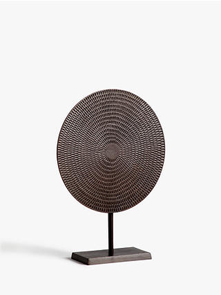 John Lewis & Partners Etched Disc Sculpture, H49cm