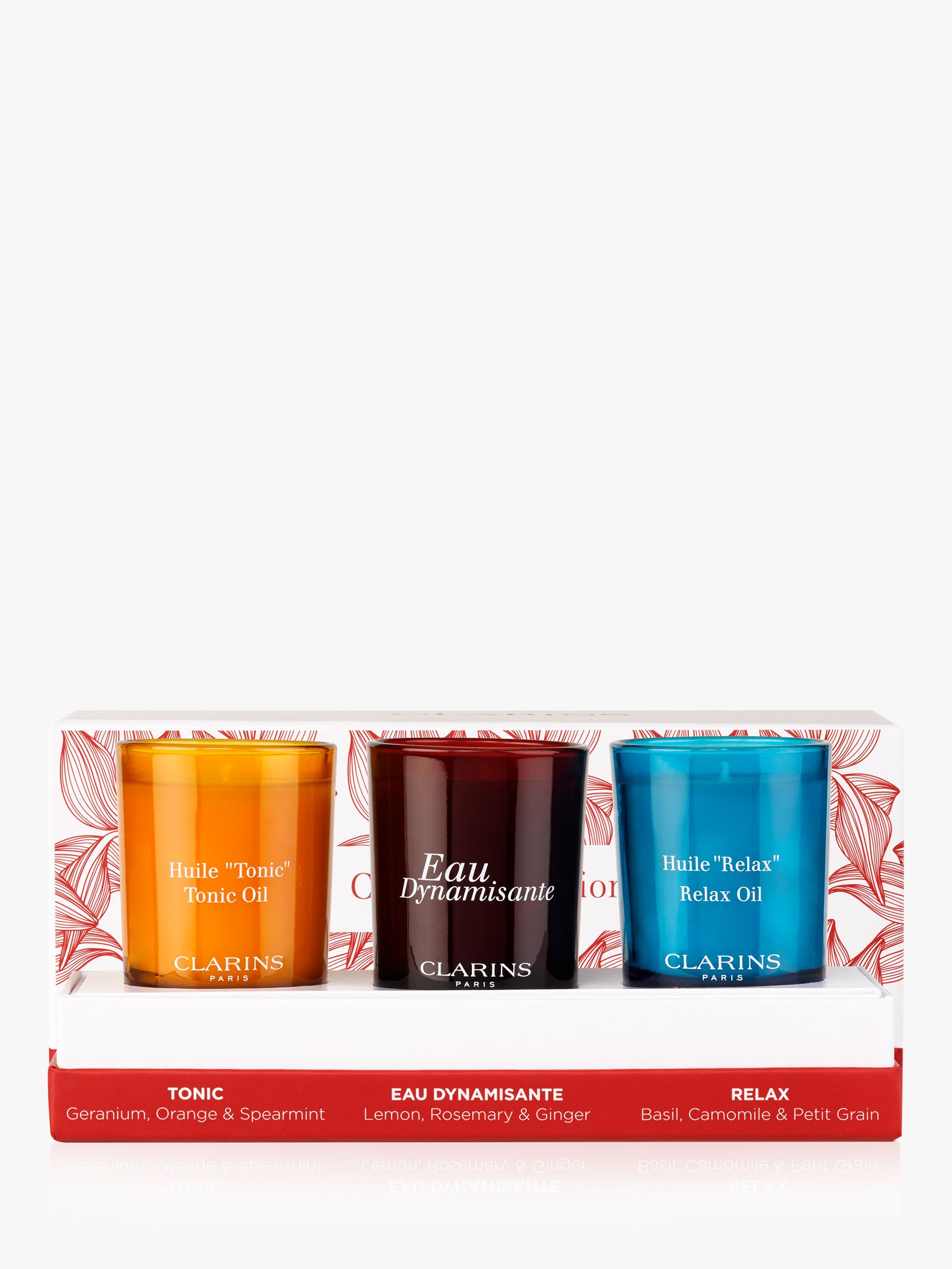 Clarins Mini Scented Candle Trio Gift Set at John Lewis & Partners