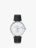 NOMOS Glashütte 360 Unisex Orion Automatic Date Leather Strap Watch, Black/White