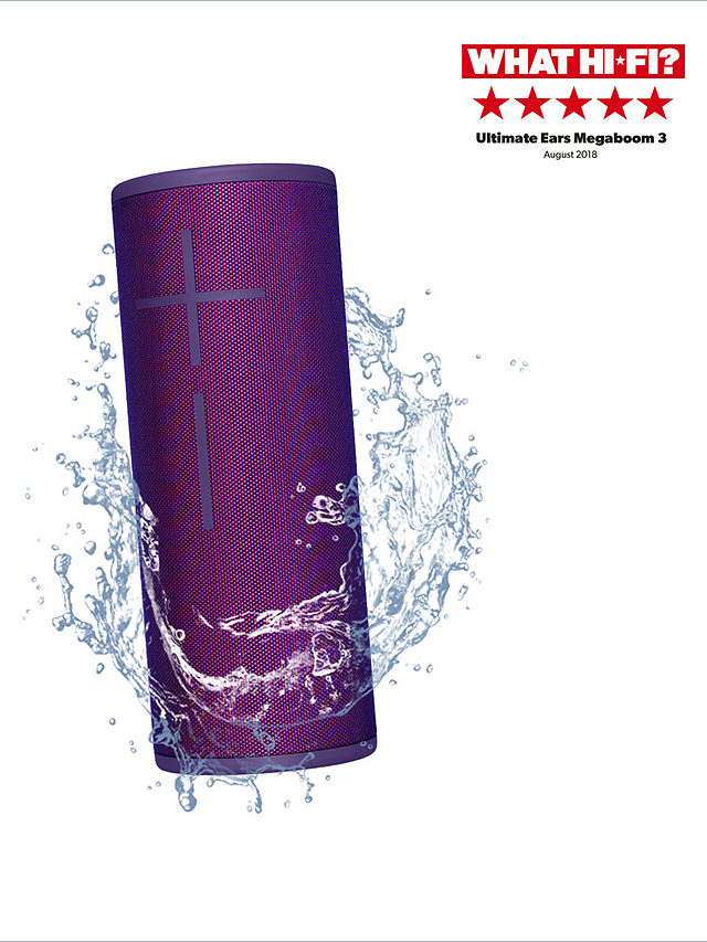 Ultimate Ears MEGABOOM 3 Bluetooth Waterproof Portable Speaker, Ultraviolet Purple