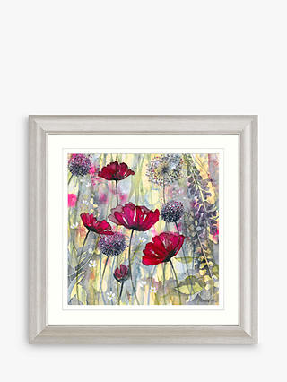 Catherine Stephenson - Raspberry Poppy II Framed Print & Mount, 68.5 x 68.5cm