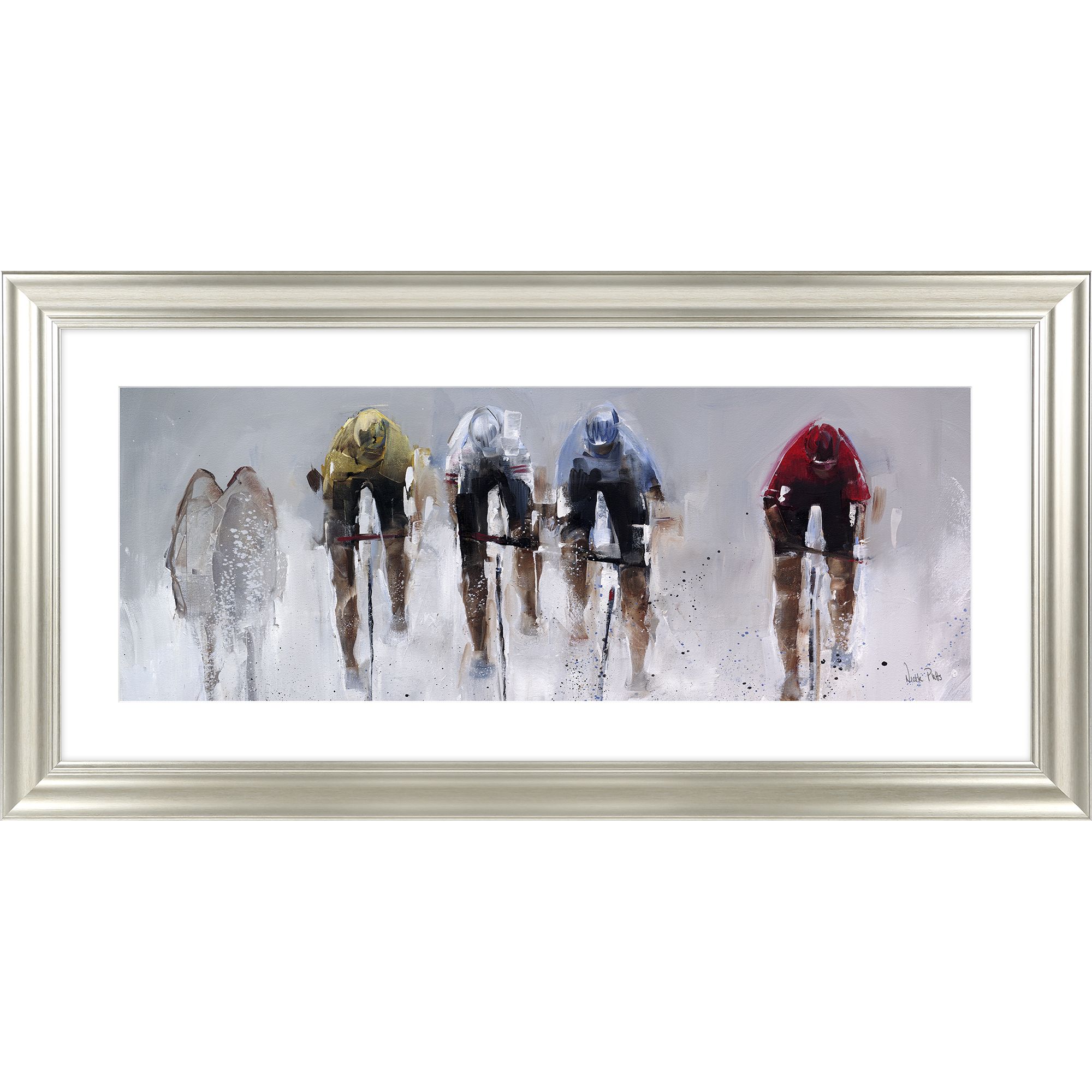 Nicole Pletts - Road Race Framed Print & Mount, 56 x 111cm