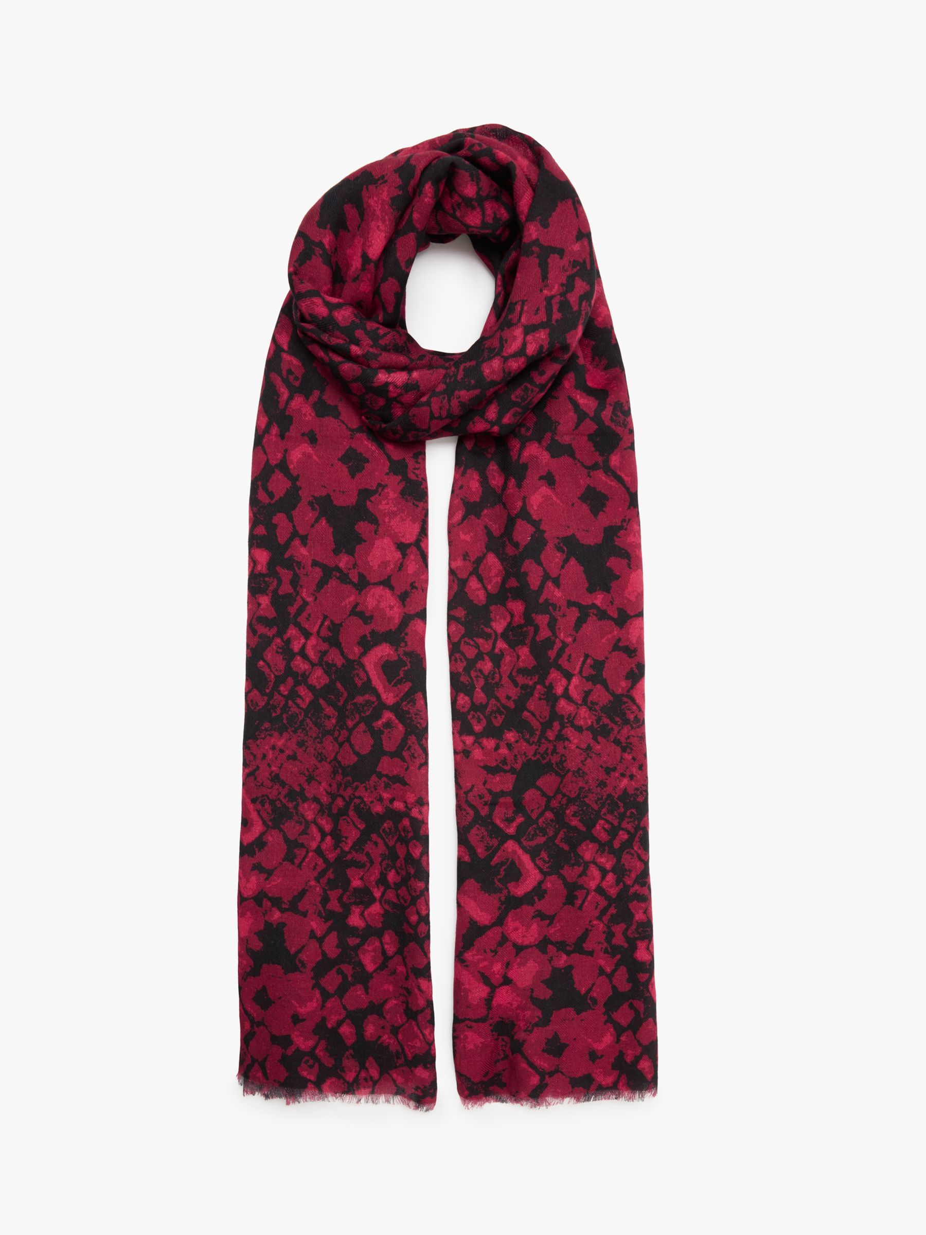 red print scarf