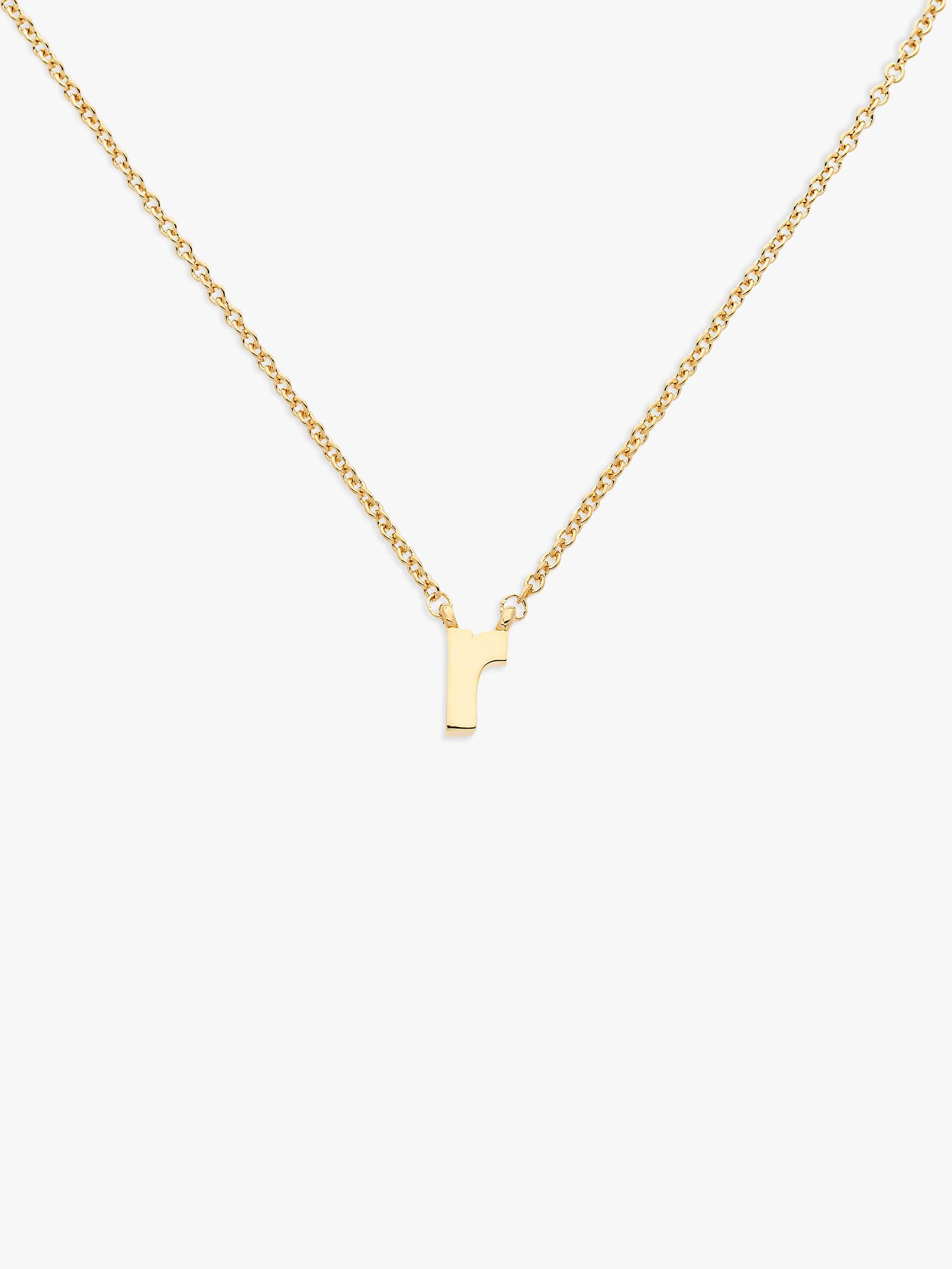 Buy Melissa Odabash Gold Plated Initial Pendant Necklace Online at johnlewis.com