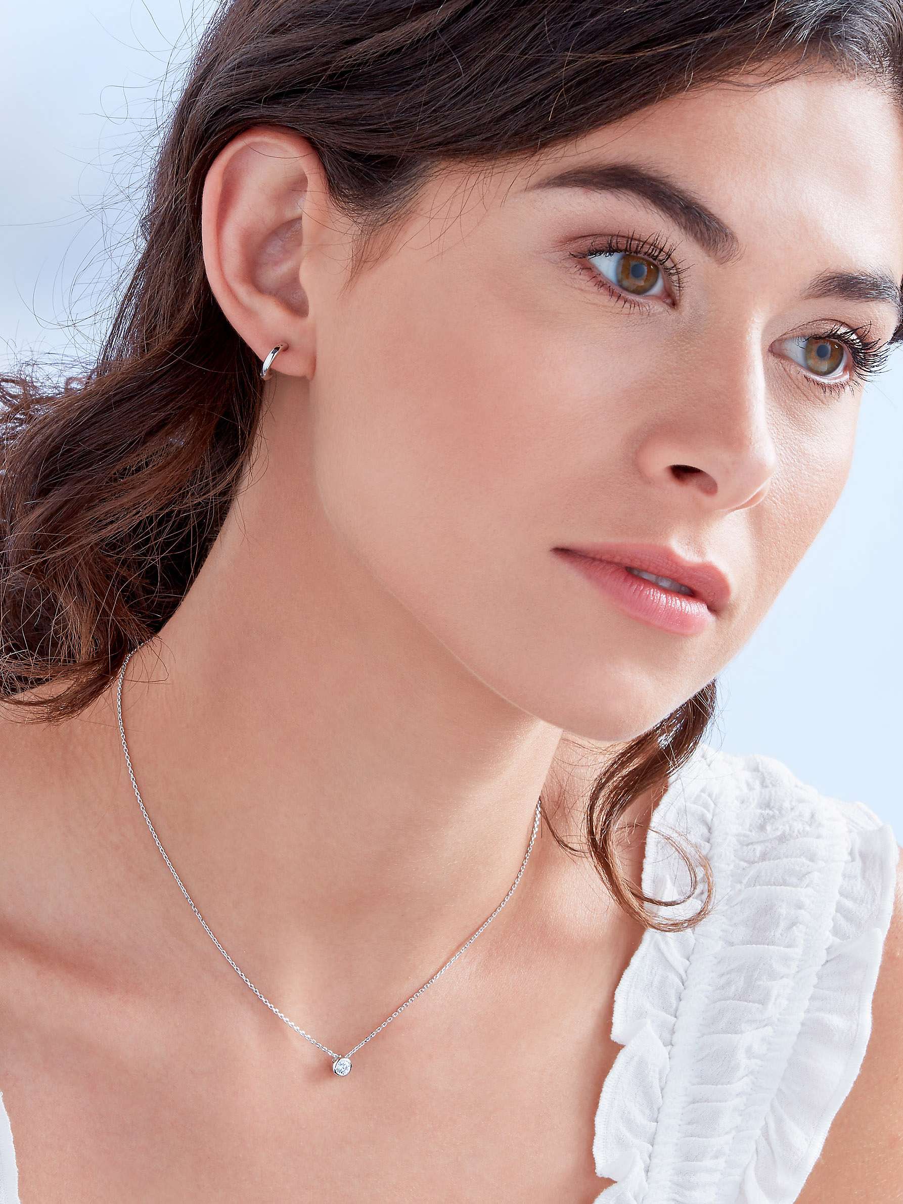 Buy Melissa Odabash Round Swarovski Crystal Pendant Necklace Online at johnlewis.com