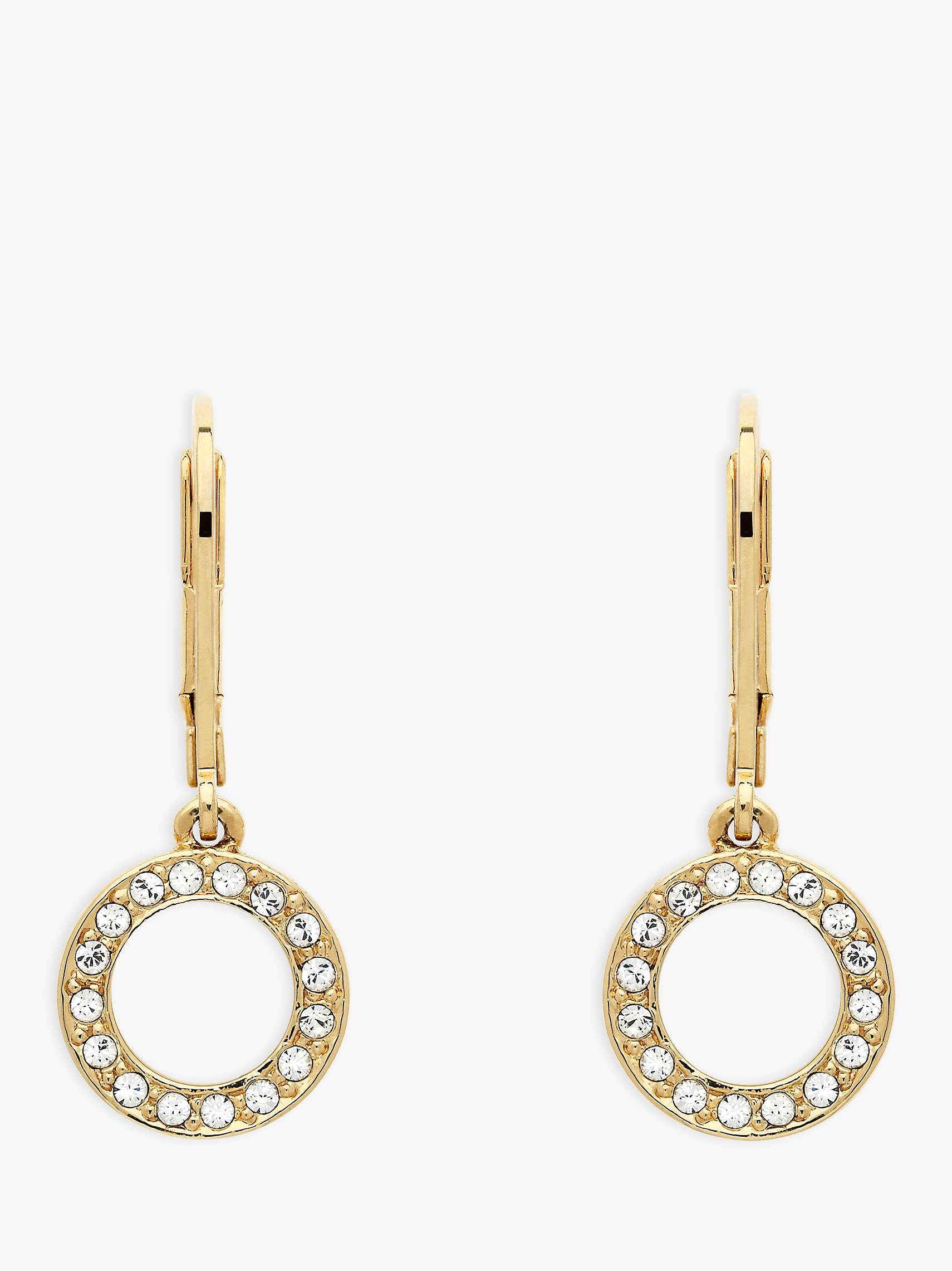 Buy Melissa Odabash Crystal Circle Drop Earrings, Gold Online at johnlewis.com