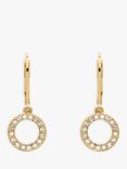 Melissa Odabash Swarovski Crystal Circle Drop Earrings, Gold