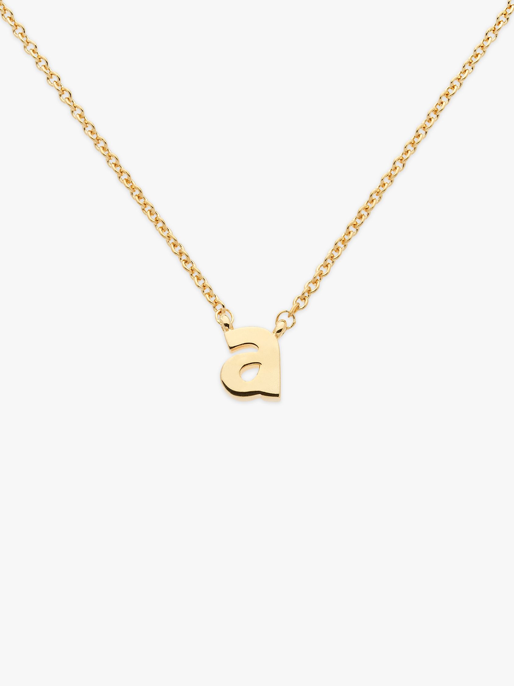 Melissa Odabash Gold Plated Initial Pendant Necklace, A