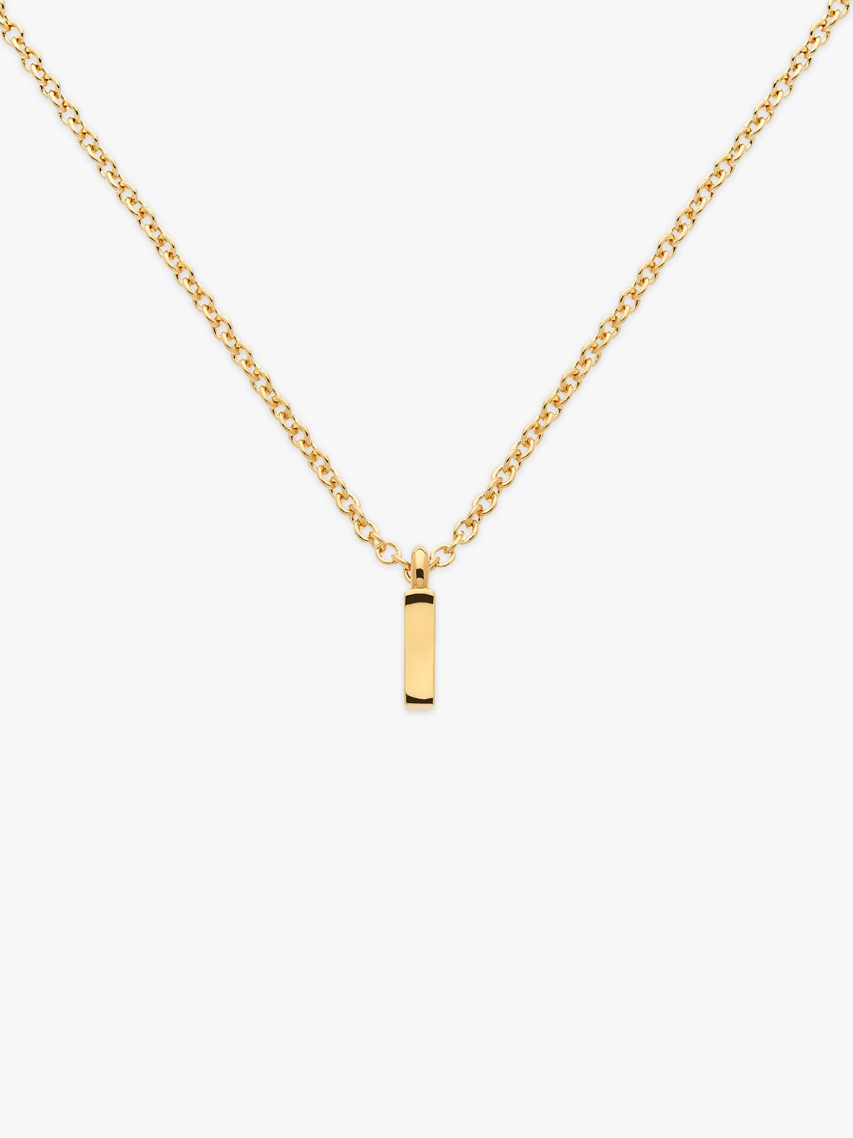 Buy Melissa Odabash Gold Plated Initial Pendant Necklace Online at johnlewis.com