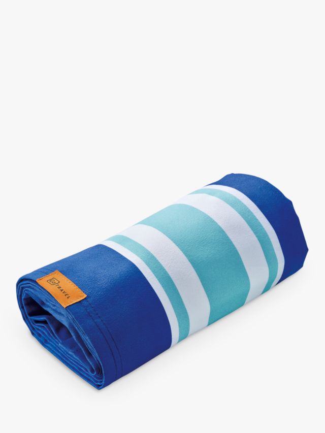 Blue & White Cotton Big Bath Beach Towel, Packaging Type: 1 Pcs