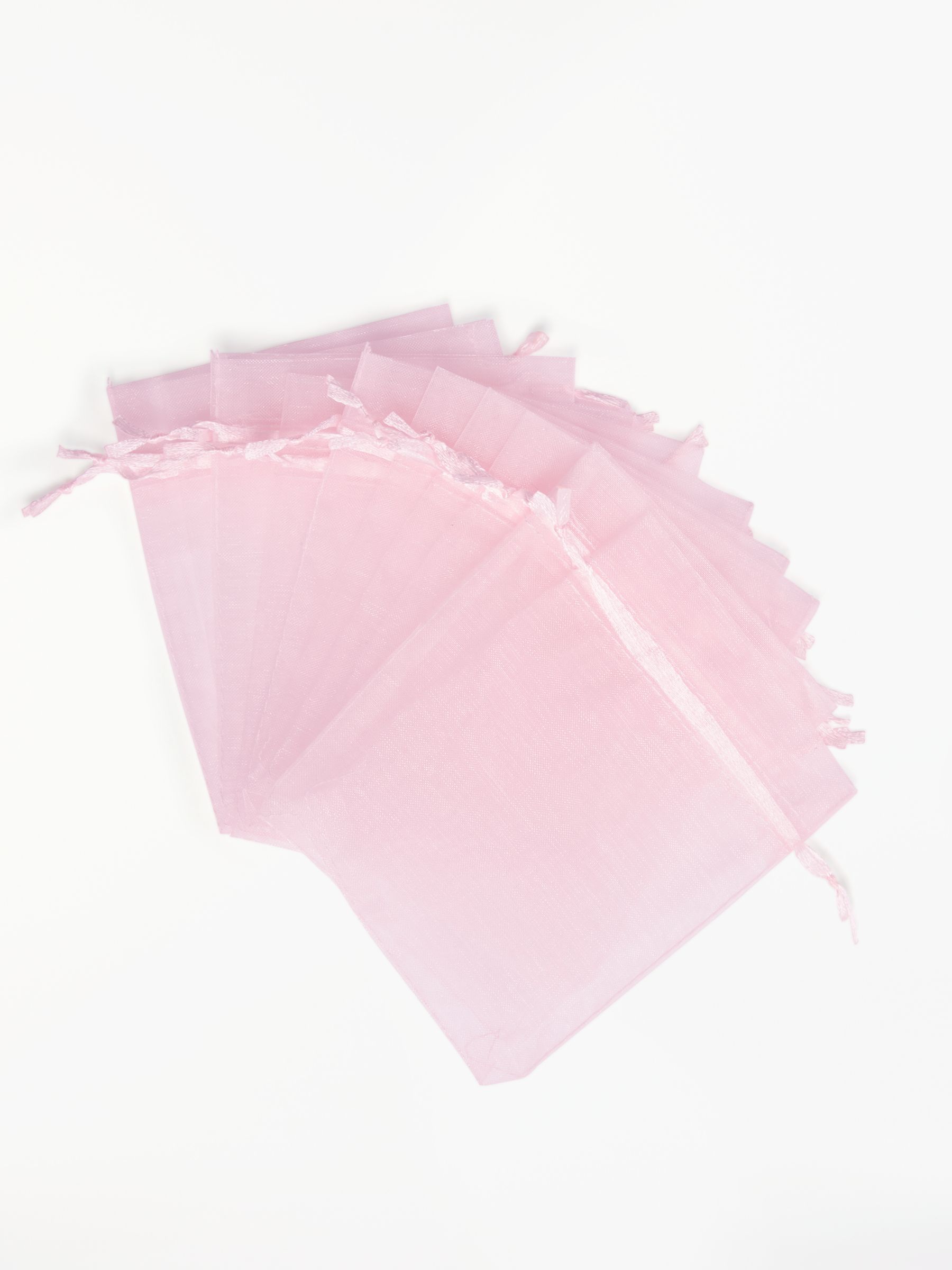 Habico Organza Bags, Pack of 10, Pink