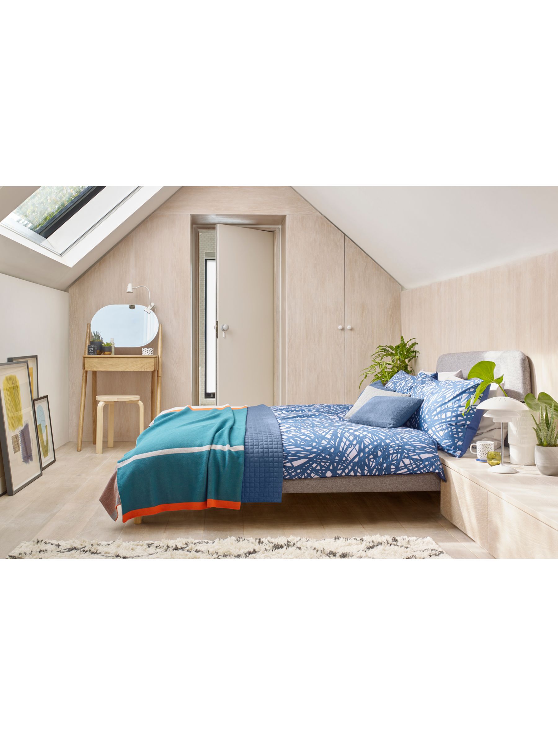 House By John Lewis Bonn Upholstered Bed Frame King Size Saga Grey At John Lewis Partners