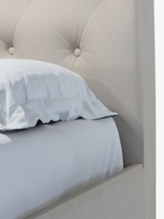 John Lewis Rouen 2 Drawer Storage Upholstered Bed Frame, King Size, Cotton Effect Beige
