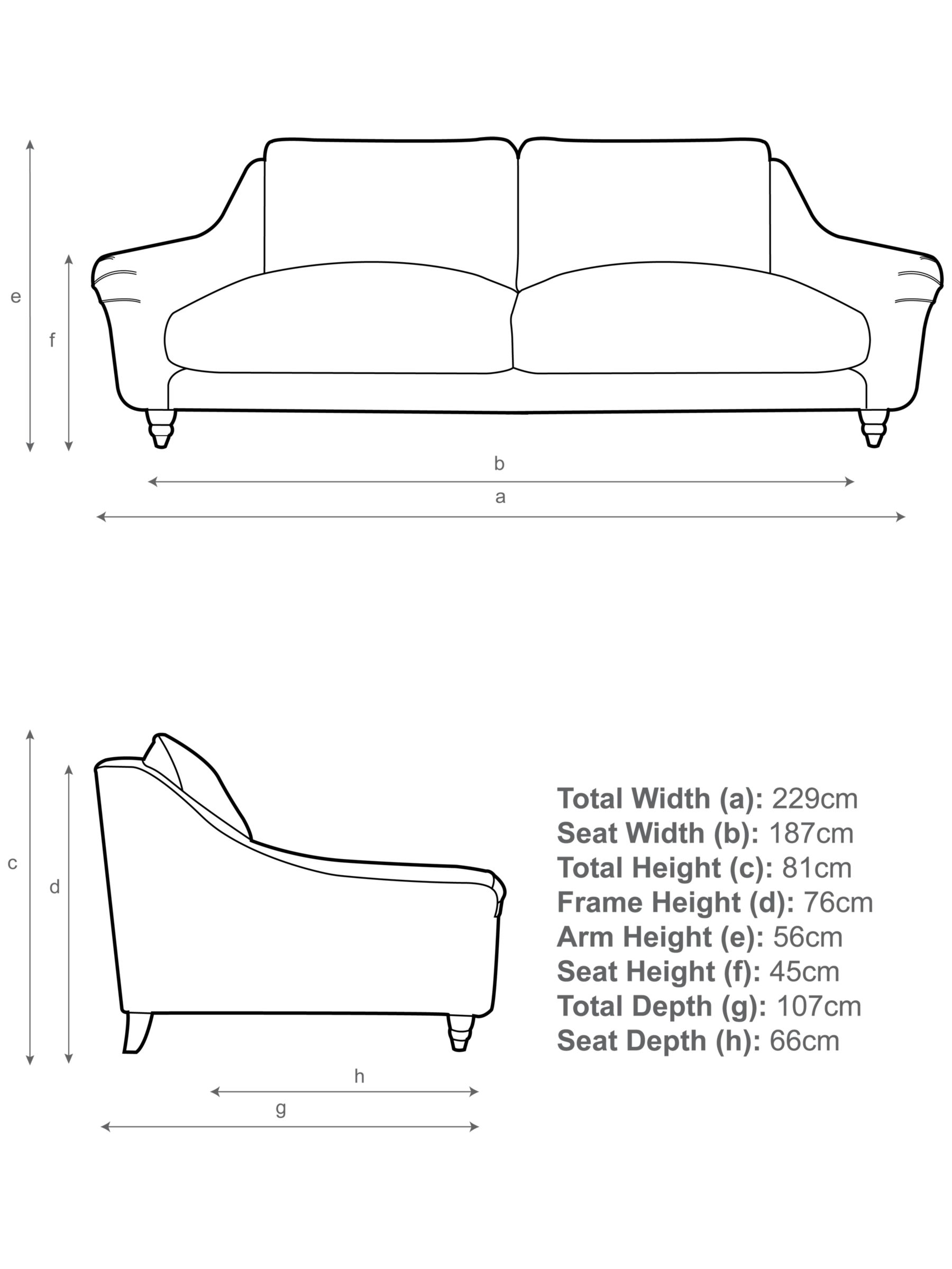 View 4 Seater Sofa Dimensions Background