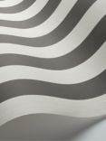 Cole & Son Regatta Stripe Wallpaper, 110/3016, Black/White