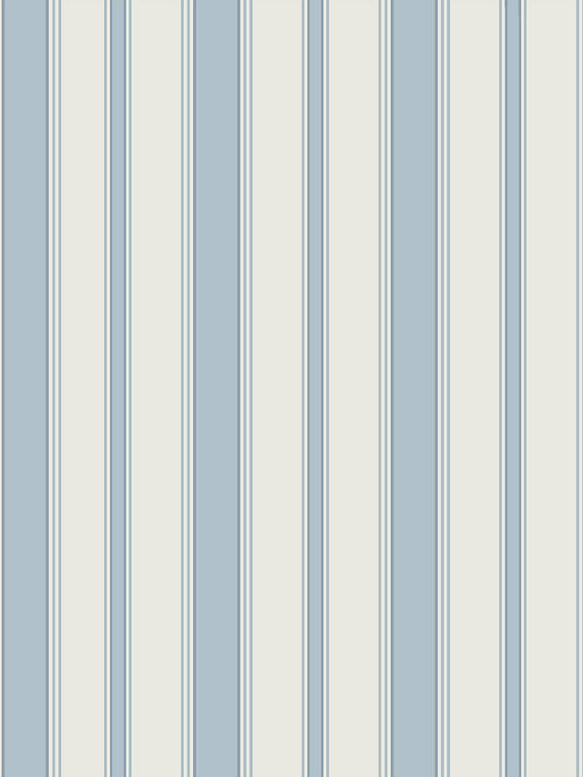 Cole & Son Cambridge Stripe Wallpaper, 110/8039, Pale Blue