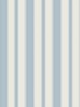 Cole & Son Cambridge Stripe Wallpaper, 110/8039, Pale Blue