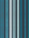 Cole & Son Carousel Stripe Wallpaper, 110/9042, Blue