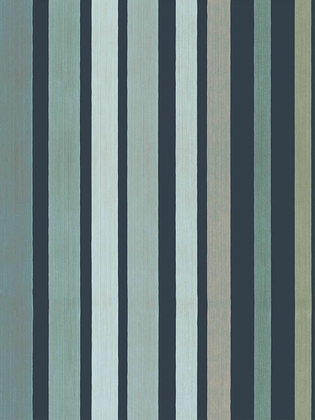 Cole & Son Carousel Stripe Wallpaper, 110/9041, Frosty Green