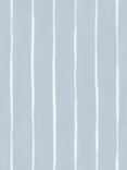 Cole & Son Marquee Stripe Wallpaper, 110/2008, Pale Blue