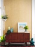 Cole & Son Marquee Stripe Wallpaper, 110/2010, Mustard Yellow