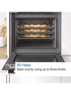 Bosch Series 2 HHF113BR0B Built In Electric Single Oven, Stainless Steel