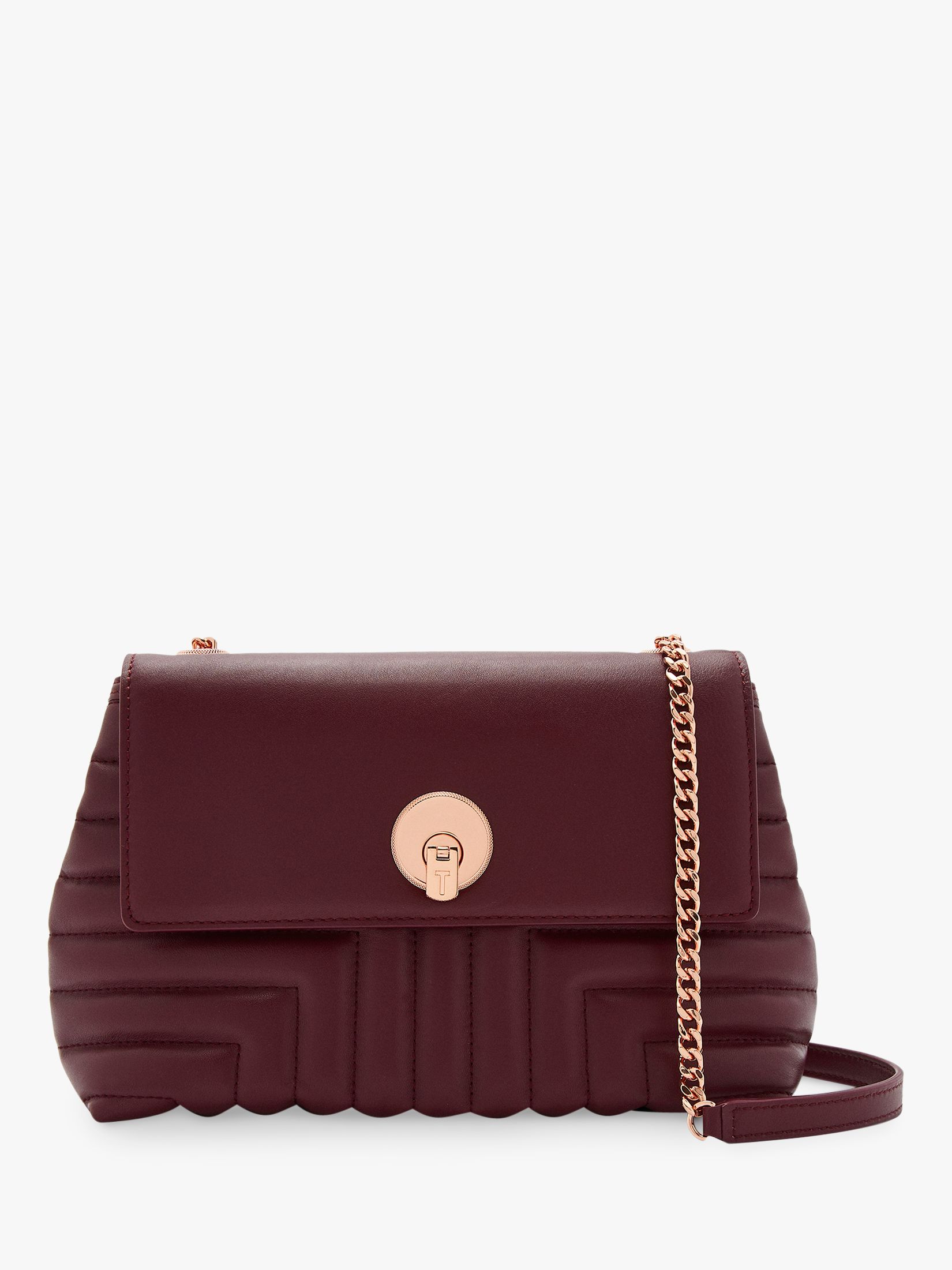 maroon ted baker purse