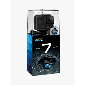 GoPro HERO7 Black Camcorder, 4K Ultra HD, 60 FPS, 12MP, Wi-Fi, Waterproof, GPS