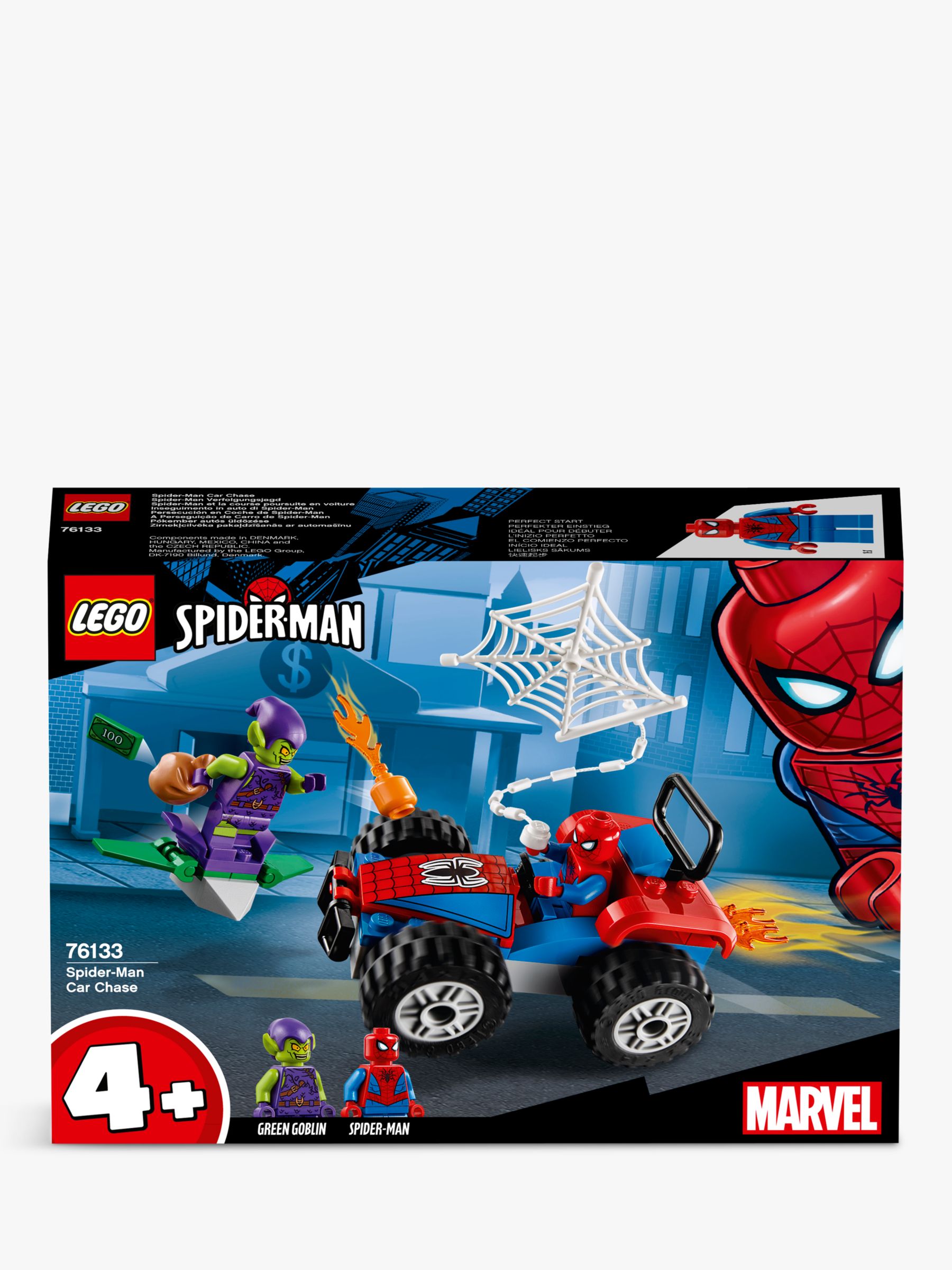 lego spiderman car chase