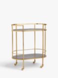 John Lewis & Partners + Swoon Lovelace Bar Cart, Gold