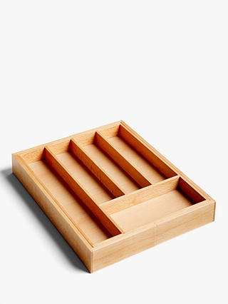 John Lewis Modern Country Expandable Wooden Cutlery Tray