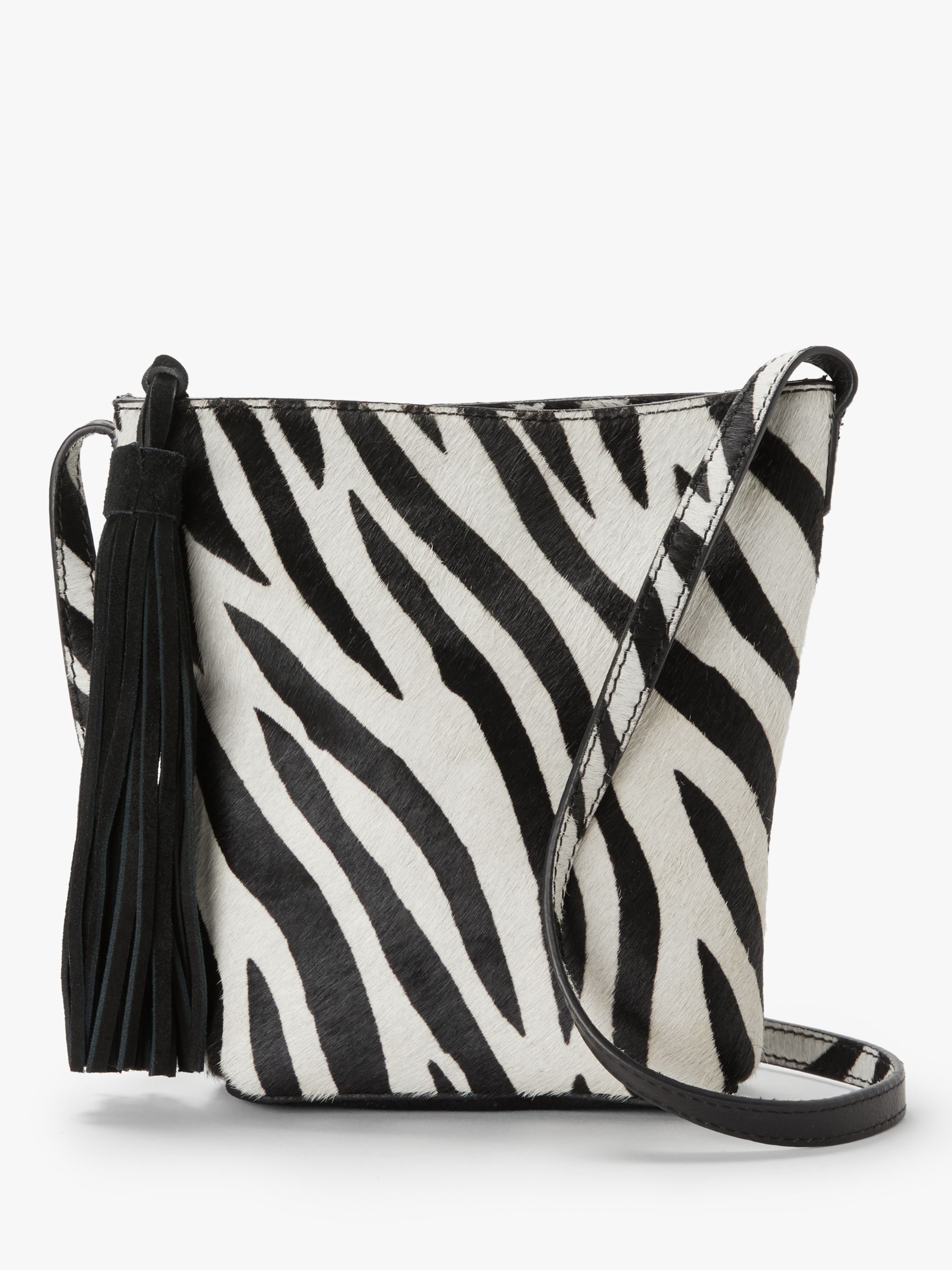 zebra print cross body bag