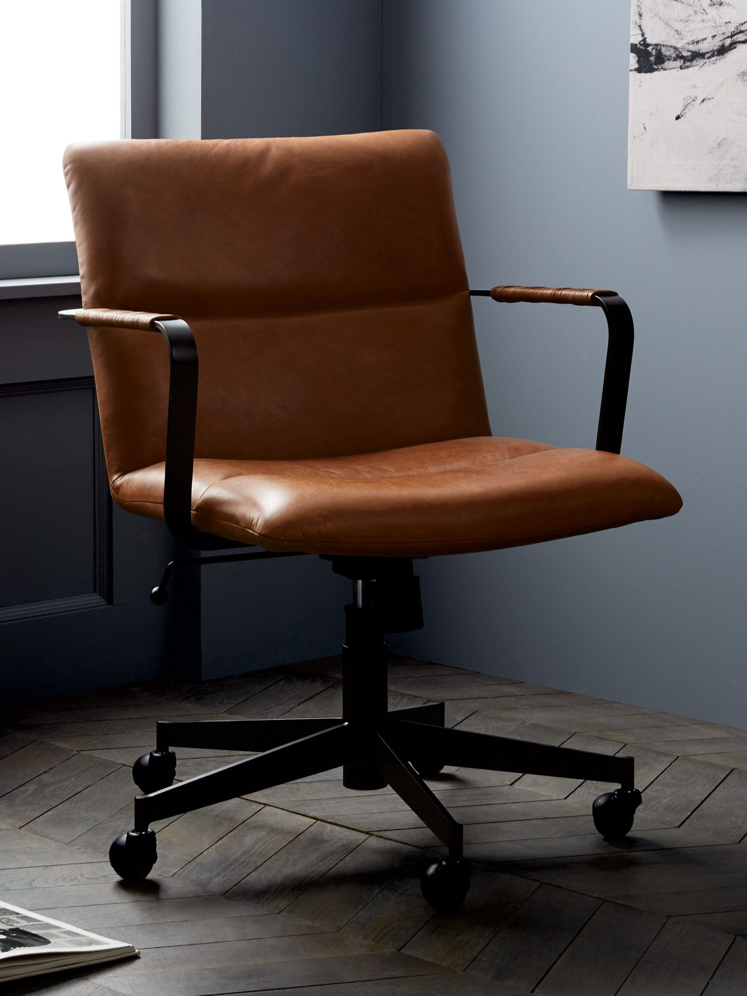 Featured image of post Leather Tan Office Chair - Check best leather office chair.