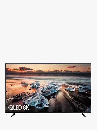 Samsung QE85Q900R (2018) QLED HDR 4000 8K Ultra HD Smart TV, 85" with TVPlus/Freesat HD & 360 Design, Black